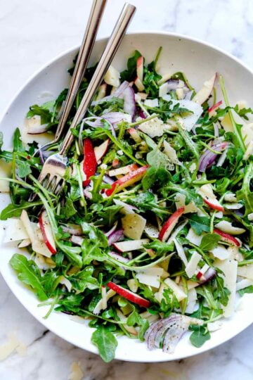 Lemony Arugula Salad everydaydeliciouskitchen.com 006 768x1152 2