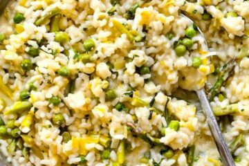 Asparagus Risotto With Leeks and Peas 2 Asparagus Risotto With Leeks and Peas