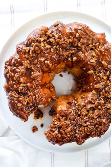 Cinnamon Pecan Ring foodiecrush.com 020