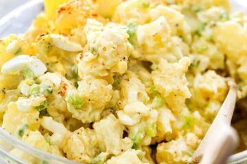 How to Make THE BEST Potato Salad 4 Classic Potato Salad FoodieCrush.com 10 2 768x1152 1