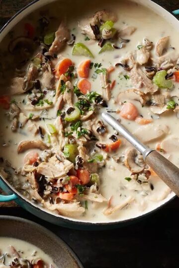 Cream of Turkey Wild Rice Soup