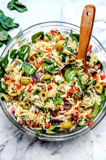 Mediterranean Orzo Salad foodiecrush.com 008 683x1024 1