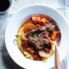 Slow Cooker Braised Beef with Carrots Turnips