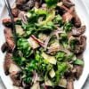 Grilled Flank Steak with Arugula and Parmesan