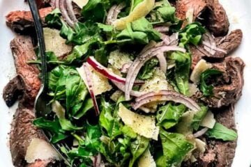 Grilled Flank Steak with Arugula and Parmesan 7 Grilled Flank Steak with Arugula and Parmesan