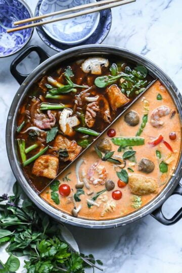 Red Curry Hot Pot at Home