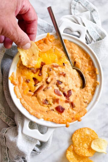 Bacon Beer Cheese Dip foodiecrush.com 030
