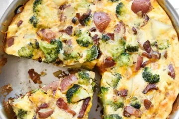 Bacon Broccoli and Potato Frittata 6 Bacon Broccoli and Potato Frittata