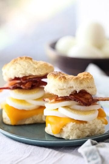 Bacon Egg and Cheese Biscuit Sandwiches