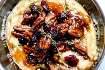 Baked Brie With Jam 2 Baked Brie with Fig Jam, Cranberries and Pecans