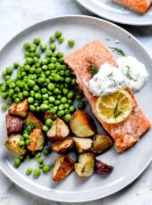 Baked Salmon with Creme Fraiche