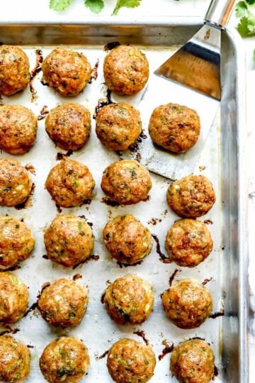 Thai Baked Turkey Meatballs