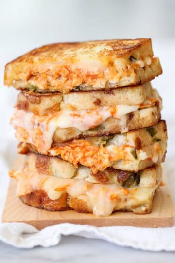 Buffalo Chicken Grilled Cheese and How to Take an Epic Grilled Cheese Photo