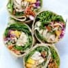 Chicken and Mango Rainbow Veggie Wraps