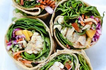 Chicken and Mango Rainbow Veggie Wraps 5 Chicken and Mango Rainbow Veggie Wraps