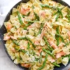 Creamy Bowtie Pasta with Salmond and Asparagus foodiecrush