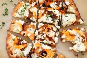 Sweet Potato and Caramelized Onion Pizza