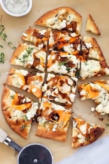 Sweet Potato and Caramelized Onion Pizza