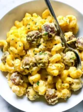 Mini Meatball Mac and Cheese