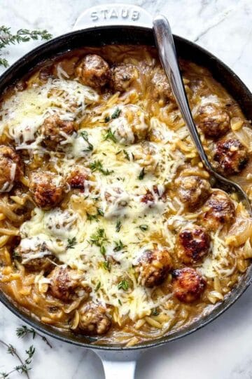 French Onion Meatballs with Orzo foodiecrush.com 19 768x1152 1