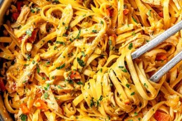 Buffalo Chicken Pasta 3 Buffalo Chicken Fettucine everydaydeliciouskitchen.com 14 1