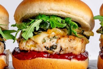 Chicken Sliders with Pasilla Peppers and Chipotle Ketchup 6 Chicken Sliders with Chipotle Ketchup everydaydeliciouskitchen.com 10 2 1