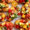 Peach Tomato Bruschetta everydaydeliciouskitchen.com 11