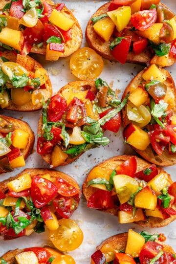 Peach Tomato Bruschetta everydaydeliciouskitchen.com 11