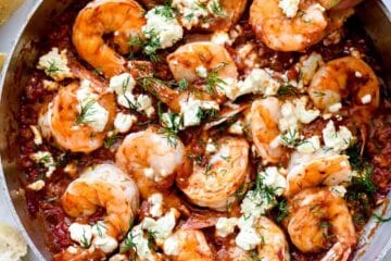 Saucy Greek Baked Shrimp 4 Saucy Greek Shrimp Recipe everydaydeliciouskitchen.com 055 1024x1536 1