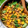 1 Curry Lentil Soup with Butternut Squash and Greens