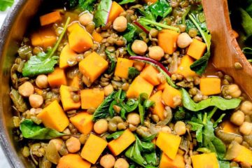 1 Curry Lentil Soup with Butternut Squash and Greens