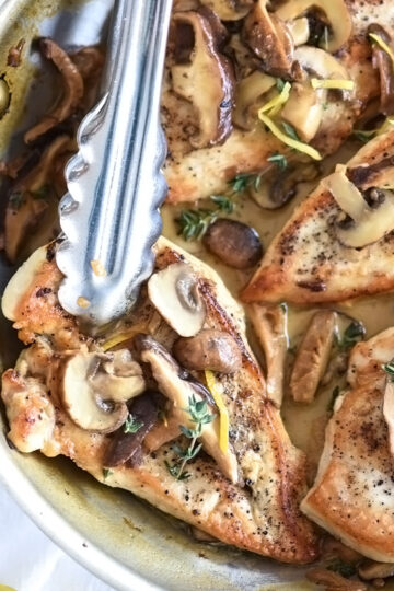 1 Easy Chicken Breasts with Creamy Mushroom Sauce