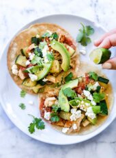 Easy Shredded Chicken and Zucchini Tacos