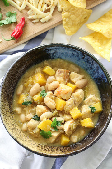 1 Easy White Bean Chicken Chili with Butternut Squash
