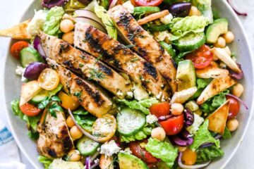 Greek Chicken Gyro Salad 2 1 Greek Chicken Gyro Salad