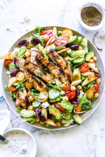 1 Greek Chicken Gyro Salad