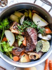 Homemade Beef Broth Stock