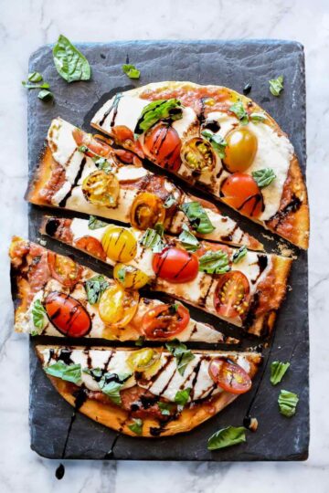 1 Mozzarella and Tomato Caprese Flatbread