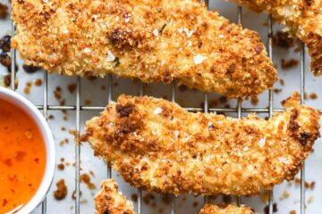 Crispy Parmesan Buttermilk Chicken Tenders 3 Buttermilk Parmesan Chicken Strips everydaydeliciouskitchencom 032 683x1024 1