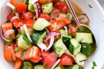 Crunchy Asian Cucumber Watermelon Salad 2 Crunchy Asian Cucumber Watermelon Salad everydaydeliciouskitchen.com 1