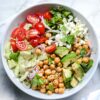Green Salad with Dilly Chickpeas and Avocado everydaydeliciouskitchen.com 008