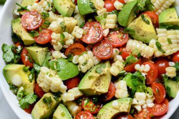 Grilled Corn Salad with Tomato and Avocado 2 Grilled Corn Tomato and Avocado Salad Preheat the grill to medium heat.com 042