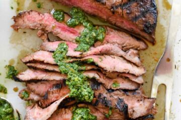 Marinated Flank Steak with Asian Chimichurri Sauce 1