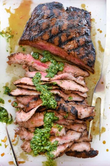 Marinated Flank Steak with Asian Chimichurri Sauce 1